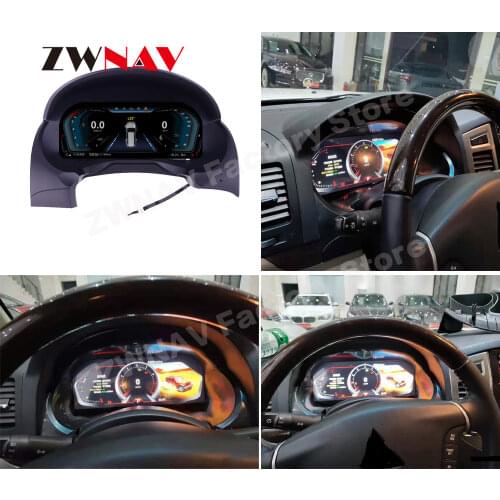 Android Car Digital Cluster Virtual Cockpit For Mitsubishi Pajero 2006-2016 Variant Dashboard Entertainment Speed Screen