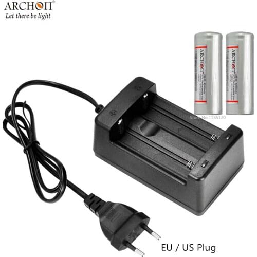 ARCHON 26650 32650 Battery Charger Two slot + 26650 4000mAh li- rechargeable battery