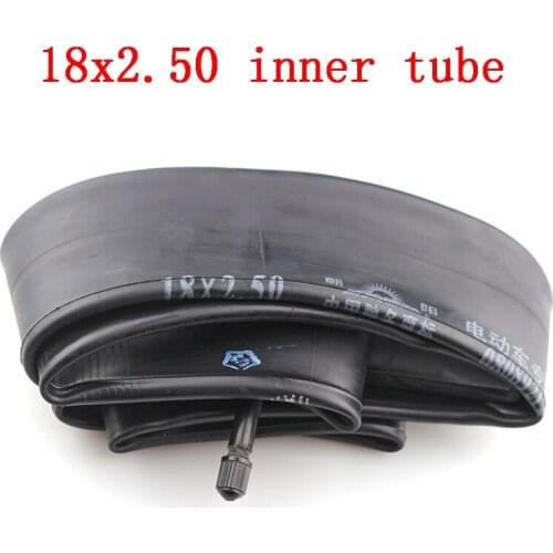 Free shipping 2 PCS 18x2.5 inner tube with a Straight Valve fit many gas electric scooters and e-Bike lightning shipment
