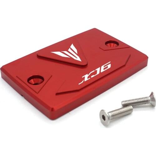 For Yamaha XJ6 XJ6F XJ6N DIVERSION One Piece Motorcycle Red Front Brake Fluid Reservoir Cover Cap LOGO