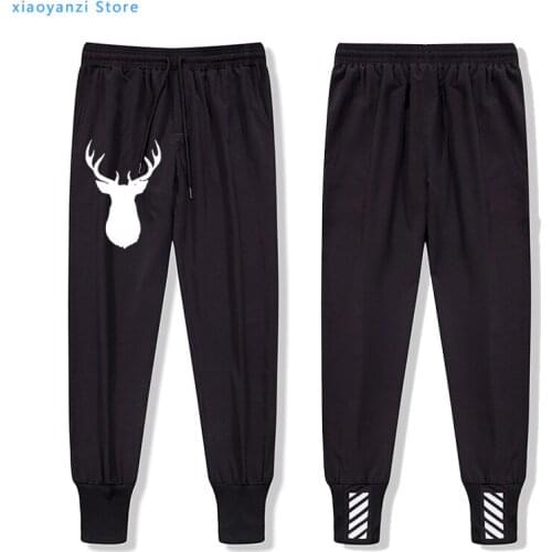 Oh Deer Long Pants Christmas Holiday men Women Clothing Fashion Workout Gym Reindeer Simply Style Graphic Vintage Sweatpants