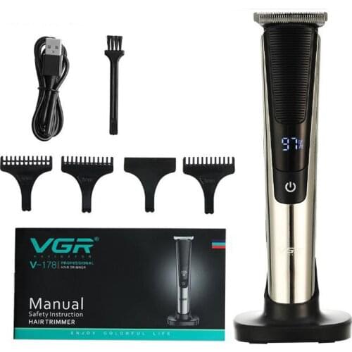 Electric hair trimmer rechargeable hair clipper haircut machine beard trimmer hair cutter LCD display oil head clipper