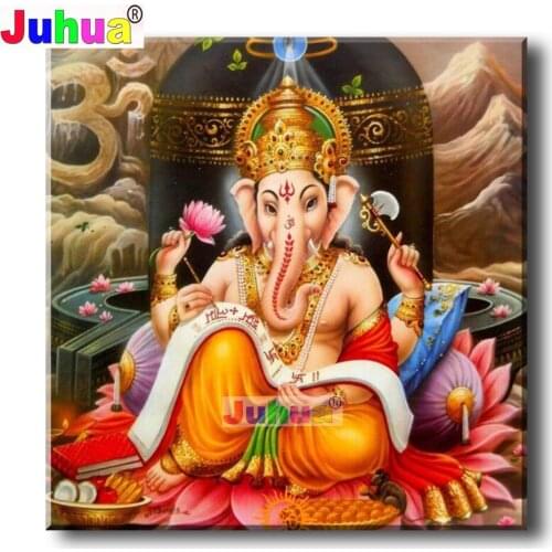 Hindus Religion 5d Diy Diamond Painting Cross Stitch Full Square/Round Drill Rhinestone Embroidery Kits Portrait Ganesha art