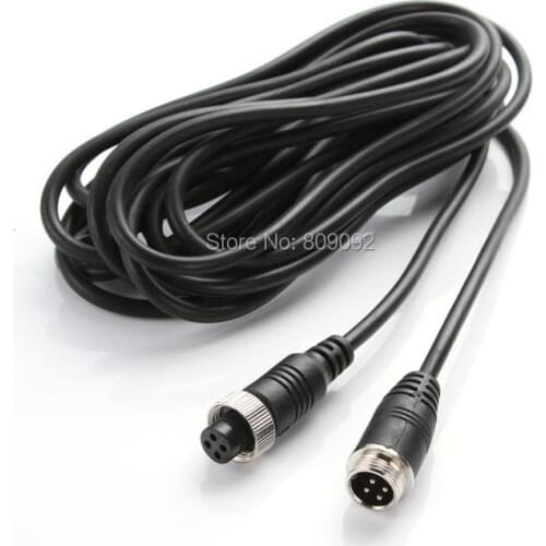 3M/5M/10M/15M/20M/30M/50M Car Bus Monitor Camera DVR Male to Female 4 Pin Video Power Extension Cable Cord