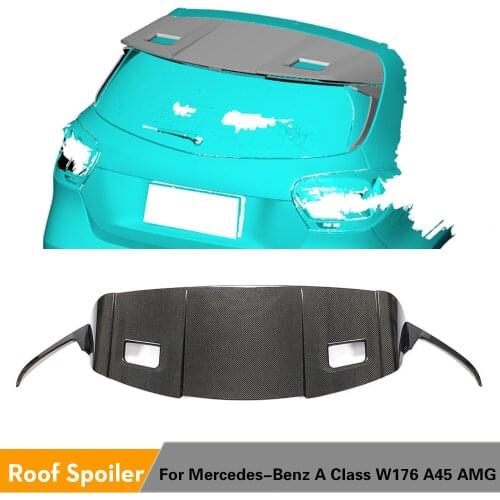 Carbon Fiber Rear Trunk Boot Lid Cover For Mercedes-Benz A Class W176 A200 A260 A45 AMG 2013 - 2018