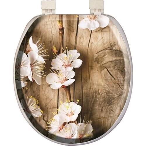 Softy Classic Pattern Soft Toilet Seat Cover White