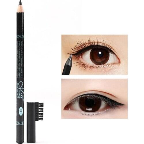 New Black Pen Head Sweat-resistant Eyebrow Pencil With Eyebrow Comb Dual Purpose Waterproof Eyebrow Pencil P10021-01