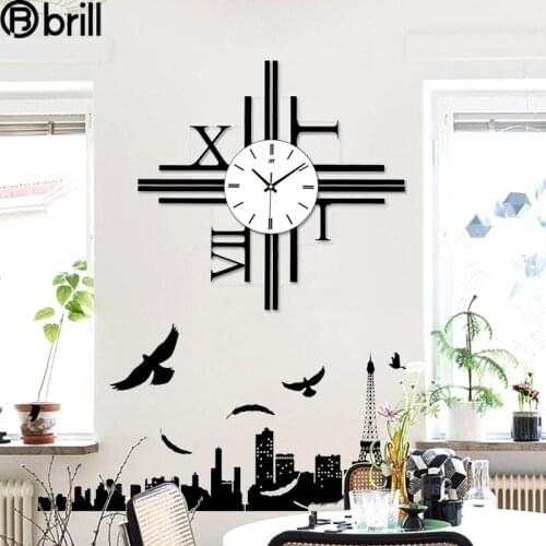 Creative Luxury Wall Clock Modern Design Acrylic Clock Digial Clocks Wall Home Decor Living Room Horloge Relogio De Parede Gift