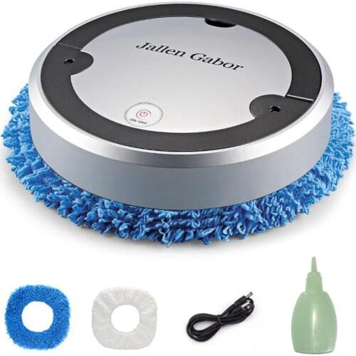 Mopping Machine Spray Type Wet & Dry Mopping Automatic Cleaning Anti-crash 2400mAh Rechargeable Robot Sweeper Cleaner