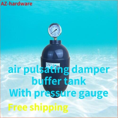 Pulse damper air pulsating damper buffer tank With pressure gauge 1 Pcs