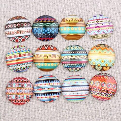 Reidgaller mix pattern photo round dome glass cabochons 25mm 20mm 12mm 14mm 18mm diy jewelry findings for earrings pendants