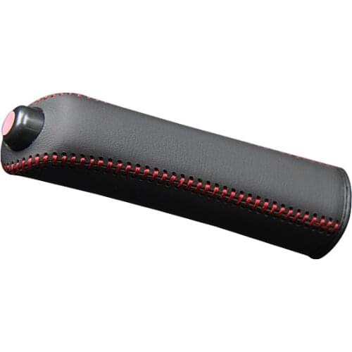 Genuine Leather Handbrake Grips For Skoda Yeti Natural leather cover on the handbrake car accessories interior