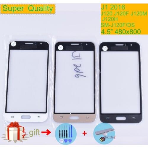 TouchScreen For Samsung Galaxy J1 2016 J120 J120F J120M J120H SM-J120F/DS Touch Screen Front Glass Panel Outer Lens Replacement