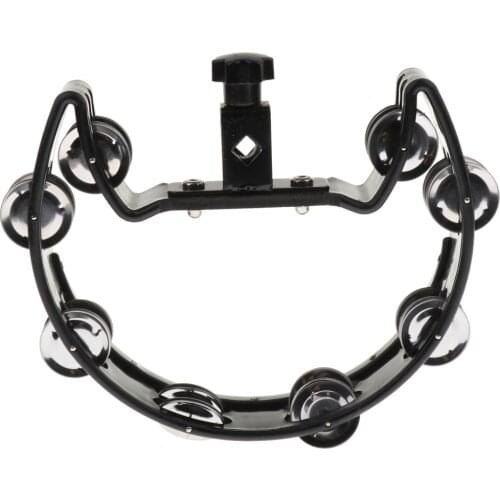 Tambourine Percussion Instrument 4 Pairs of Jingles for Accompaniment