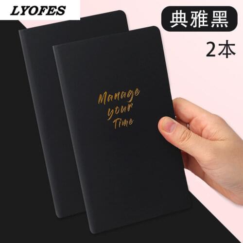 Notebook 9.8x17.5cm 100 pages Lined format Daily writing Planner Office school supplies Stationery sketchbook