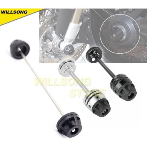 Front/Rear Wheel Protector Axle Fork Crash Slider For BMW R1200GS R Nine T Motorcycle Accessories Falling Protection Support
