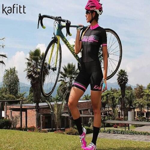 KAFITT womens cycling suits, racing suits, womens cycling short-sleeved shorts, cycling equipment macaquinho ciclismo feminino