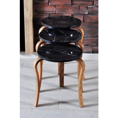 Zigon coffee table lükens wood foot black bendir print wood foot, zigon stand models