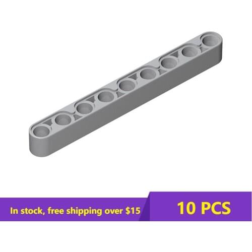 10PCS MOC Bricks 64289 40490 High-Tech Liftarm 1 x 9 Thick For Building Blocks Parts DIY Educational Classic Brand Gift Toys