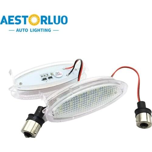 2pcs Error Free Factory Supply LED License Plate Light Number Plate Lamp Fit For Opel Astra Corsa Vectra Agila White 12V