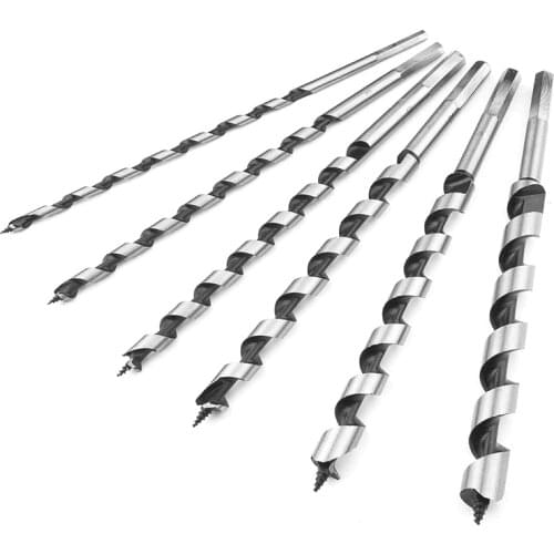 5 Piece Auger Bit Set Wood Drill Bits Hex Shank 6mm, 8mm, 10mm, 12mm, 14mm for Soft and Hard Wood Redwood