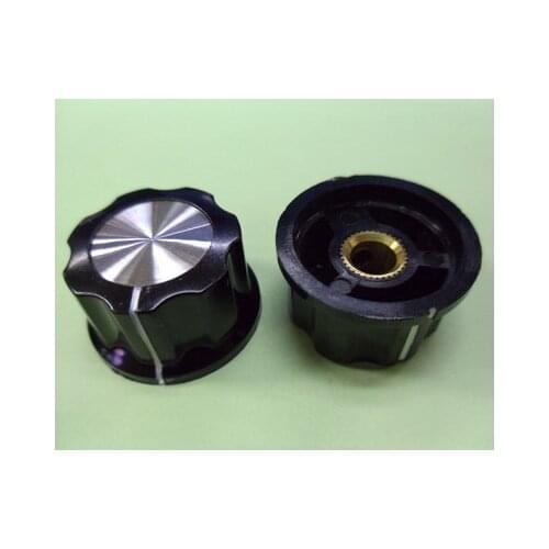 6.4mm MF03 Knobs for Rotary Switch 26 x 15MM FOR GUITAR JAZZ BASS CONTROL SKIRTED KNOBS 100pcs