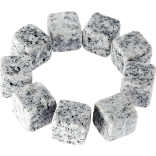 9pcs Granite Pouch Whisky Stone Rock Cubes Glacier Rocks Natural Bulk Cooler For Barware Houehold Bar Wine Drinking Tool