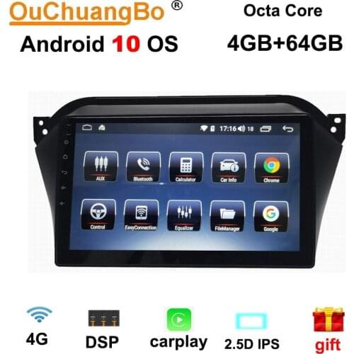 Ouchuangbo 10.1 inch car autoradio gps nav for JAC Refine S2 support DSP split screen carplay 8 core 4GB+64GB android 10.0 OS