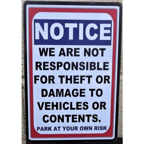 Safety Retro Metal Tin Sign Plaque Poster Wall Decor Art Shabby Chic Gift