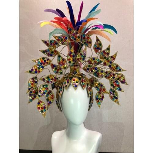 Brazil Rio Spanish Cuba Santiago Havana Venice Dionysia carnival Float Mask dress masque ball costume samba plumage plume Headd