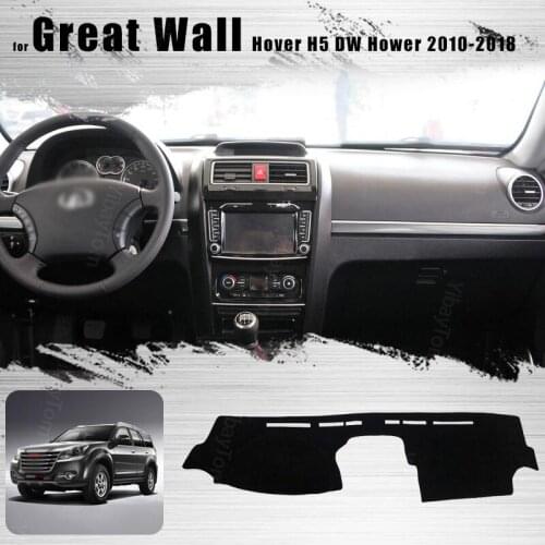For Great Wall Hover H5 DW Hower 10-18 Right and Left Hand Drive Car Dashboard Covers Mat Shade Cushion Pad Carpets Accessories