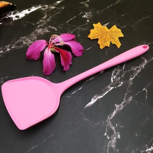 Food Grade Silicone Baking Tools Shovel Kitchen Pan Spatula Cake Buttercream Mixer Scraper Long Handle Pala Cooking Utensil