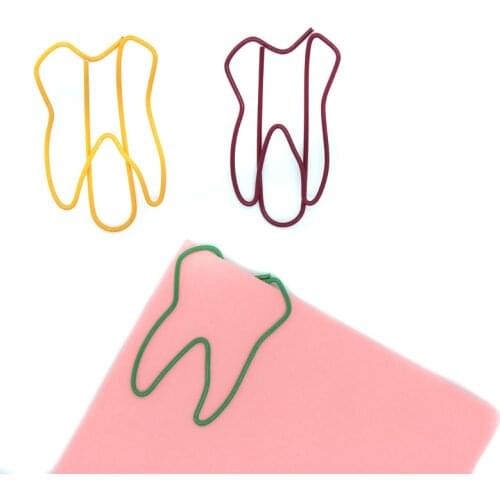 Tooth Style Folder Stationery Notebook c02 for School & Creative Student Supply Metal Paper Clip