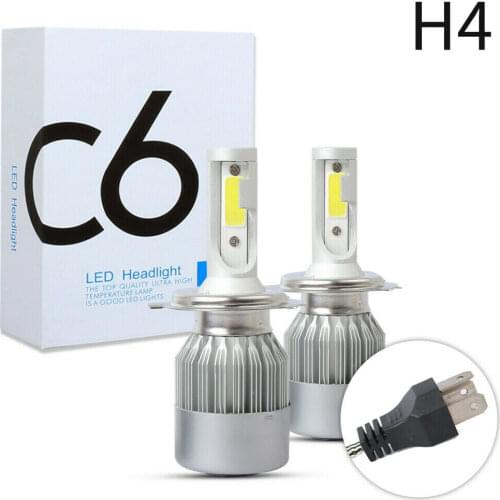 COB H4 LED Headlight Kit Light Bulbs High Low Beam 6000K HB2 9003 100W 20000LM