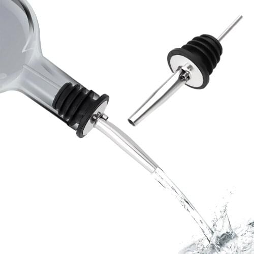 Stainless Steel Wine Pourer 1pc Wine Bottle Pour Spout Stopper Barware Liquor Spirit Pourer Wine Aerator Pourer