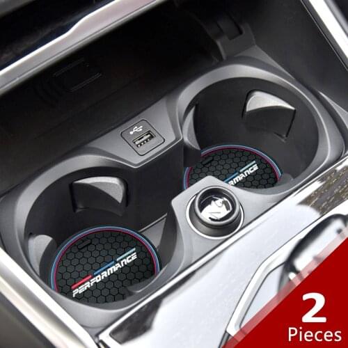 Anti-Slip Cup Pad For BMW X3 X4 F10 F11 F07 E60 E61 F01 G11 F25 G01 G26 G02 F15 G05 E70 F16 G06 M Car Coasters Cup Holder Mats