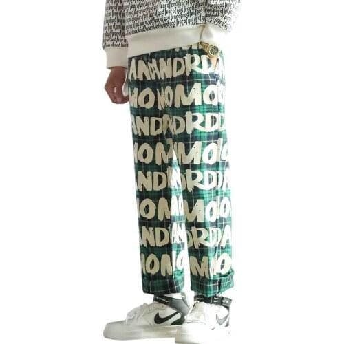 New Men Pants Sweatpants Letter Printed Casual Mens Harem Loose Mens Womens Casual Couples Pants Straight Joggers Trousers