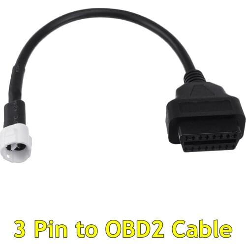 NEW 1Pcs 3 Pin to OBD2 Fault Code Scanner Diagnostic Cable For Yamaha X-MAX N-MAX MT-125