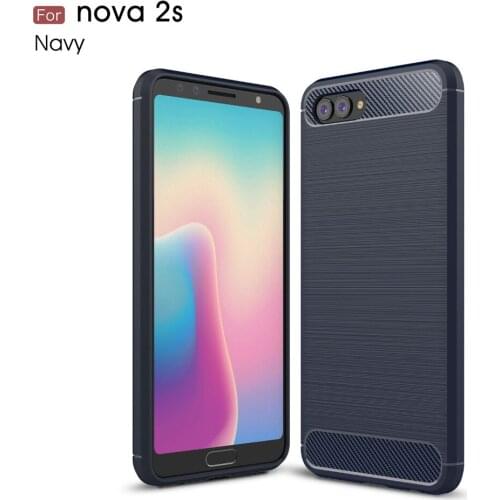 Rugged Armor cases for huawei nova2s 100pcs Carbon Fiber cases for huawei nova2s cover DHL Free shipping heavy duty covers