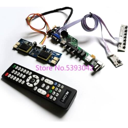 For M240HW01 V.0/V.2/V.4/V.5 USB+VGA+AV 1920*1080 LVDS 30-Pin TV Remote 4CCFL signal analog LCD screen controller board kit