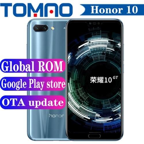 Global ROM Honor 10 SmartPhone 4/6GB 64/128GB 5.84“ 2280x1080p screen Mobile Phone Kirin 970 Octa Core 4*Camera 24MP 3400mAh