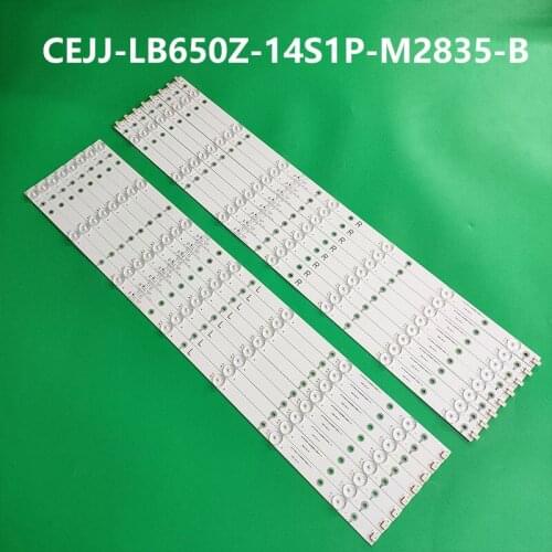 16PCS/lot LED strip for PHILIPS TV 65PUF6652/T3 65PUF6656/T3 65PUF6061/T3 65PUT6121/12 65PUS6121/12 TPT650UA-DJ4QS5.N LD65P19U