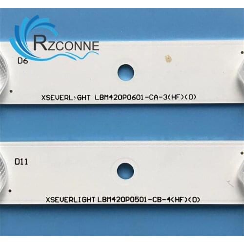 LED backlight strip for EVERLIGHT LBM420P0601-CA-3 LBM420P0501-CB-4 42PFL3208H/12 42PFL3008D/78 42PFL3108K/12 TPT420H2-HVN04