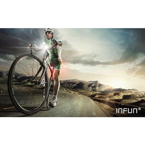 INFUN GT100 Bike Front Headlight Cycling Bicycle Rechargeable Flashlight 1200 Lumen