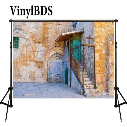 VinylBDS 5x7ft Brick Wall House Photo Gothic Background Backdrop for Photography Cotton Studio Photos Fotografie Achtergrond