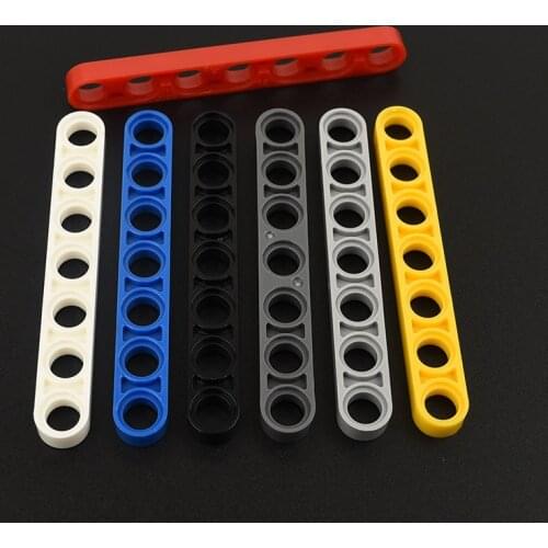 10PCS 32065 High-tech Hole beam 1 x 7 Thin Building Blocks Parts MOC DIY Education Build Toys Brick