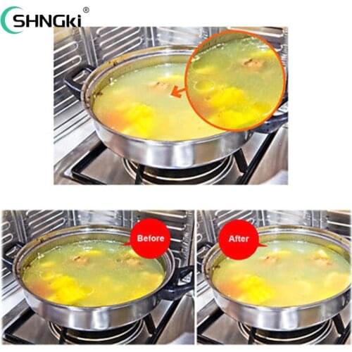 12pcs/Bag PP Soup Oil Absorption Pad Creative Gadgets Oil Absorption Paper Health Kitchen Tools Oil Film