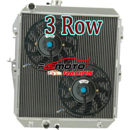 3 ROW Aluminum Radiator + Fan For To-yo-ta Hilux LN147 LN147R LN167 LN172 3.0 Diesel 5LE 3.0Ltr AT/MT 4cyl 5L-E 1997-2005