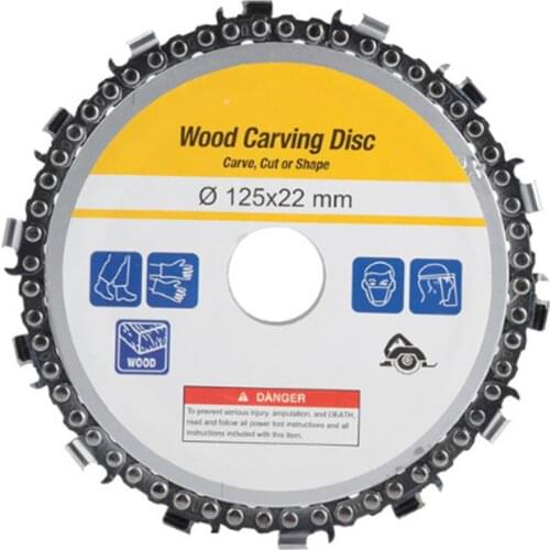 5 inch angle grinder chain disc woodworking chain disc cutting blade cutting angle grinder chain disc wood slotting saw blade