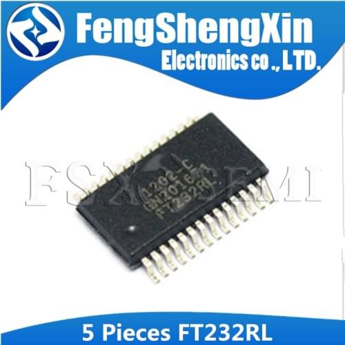 5pcs FT232RL SSOP28 FT232 SSOP SMD USB UART ( USB - Serial) IC